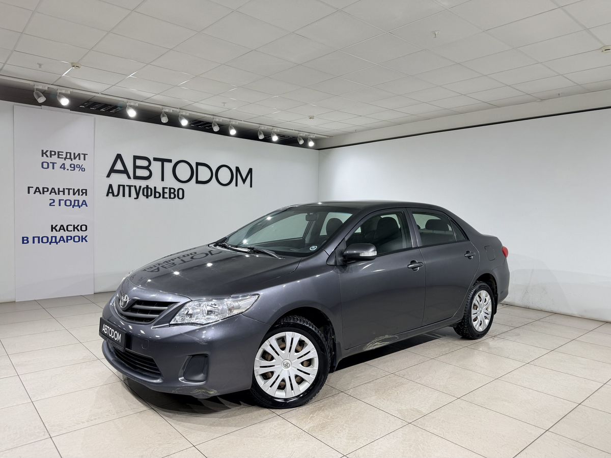 Автомобиль Toyota Corolla X (E140/E150) [рестайлинг] 1.6 AT (124 л.с.) Комфорт плюс Серый 2011 с пробегом 244 247 км