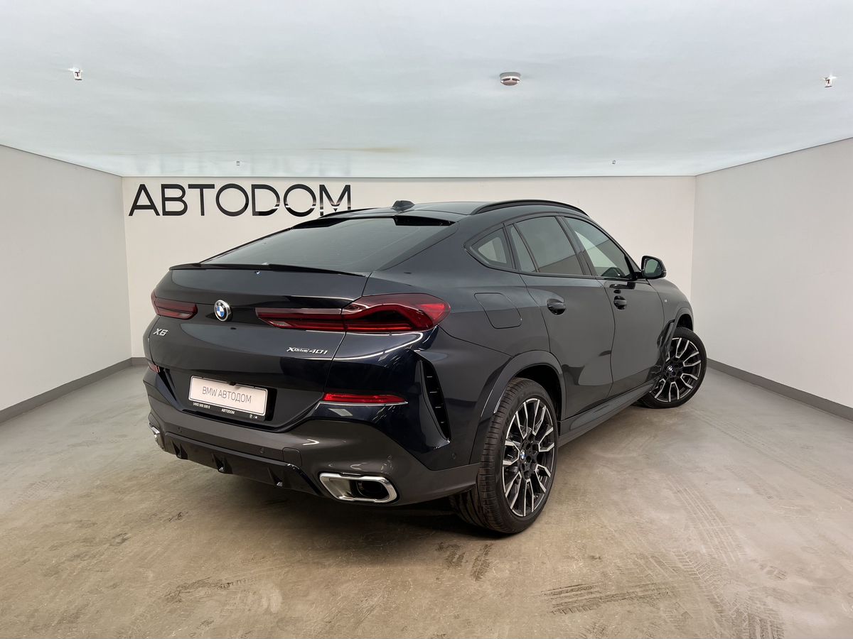Автомобиль BMW X6 III (G06) [рестайлинг] 3.0 AT 4WD (381 л.с.) Base Синий 2025 с пробегом 7 167 км