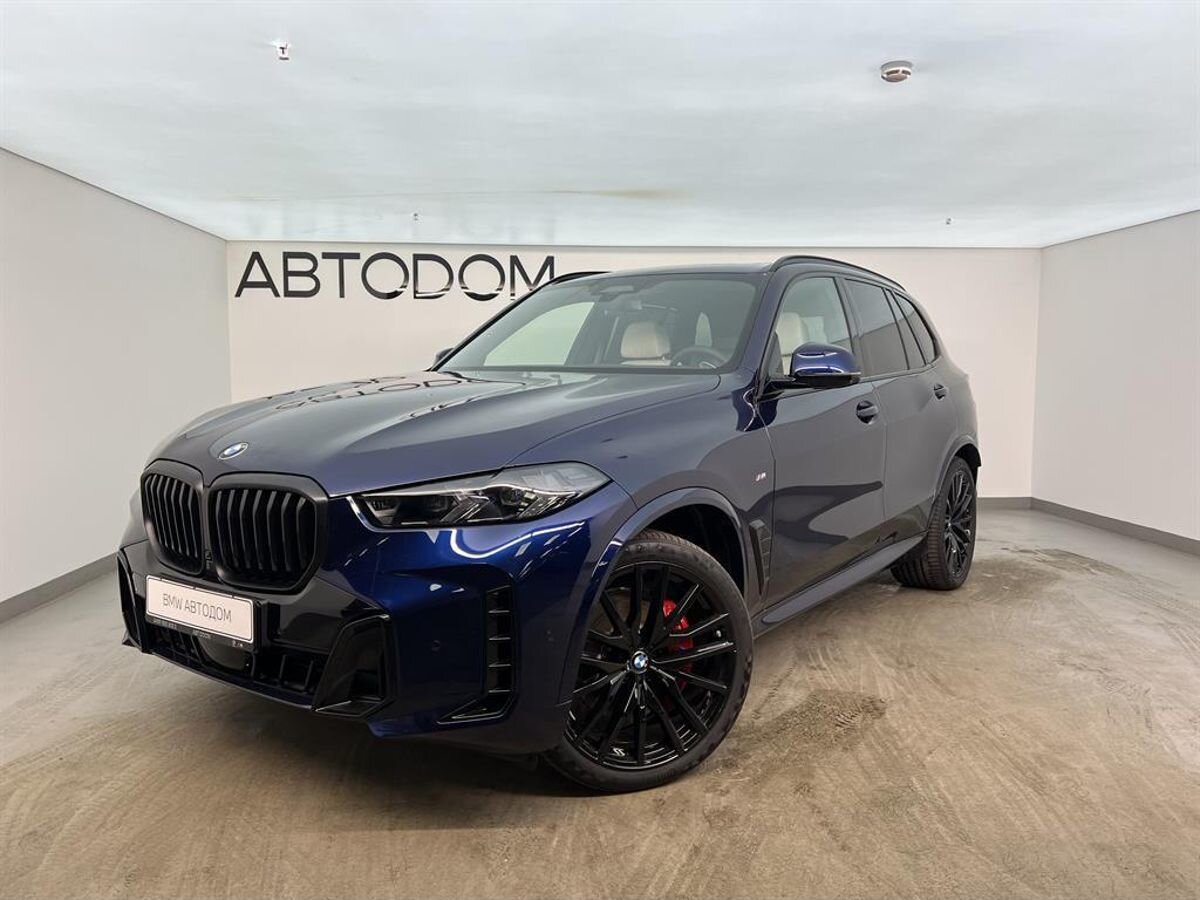 Автомобиль BMW X5 IV (G05) [рестайлинг] 3.0d AT 4WD (340 л.с.) Base Синий 2025 