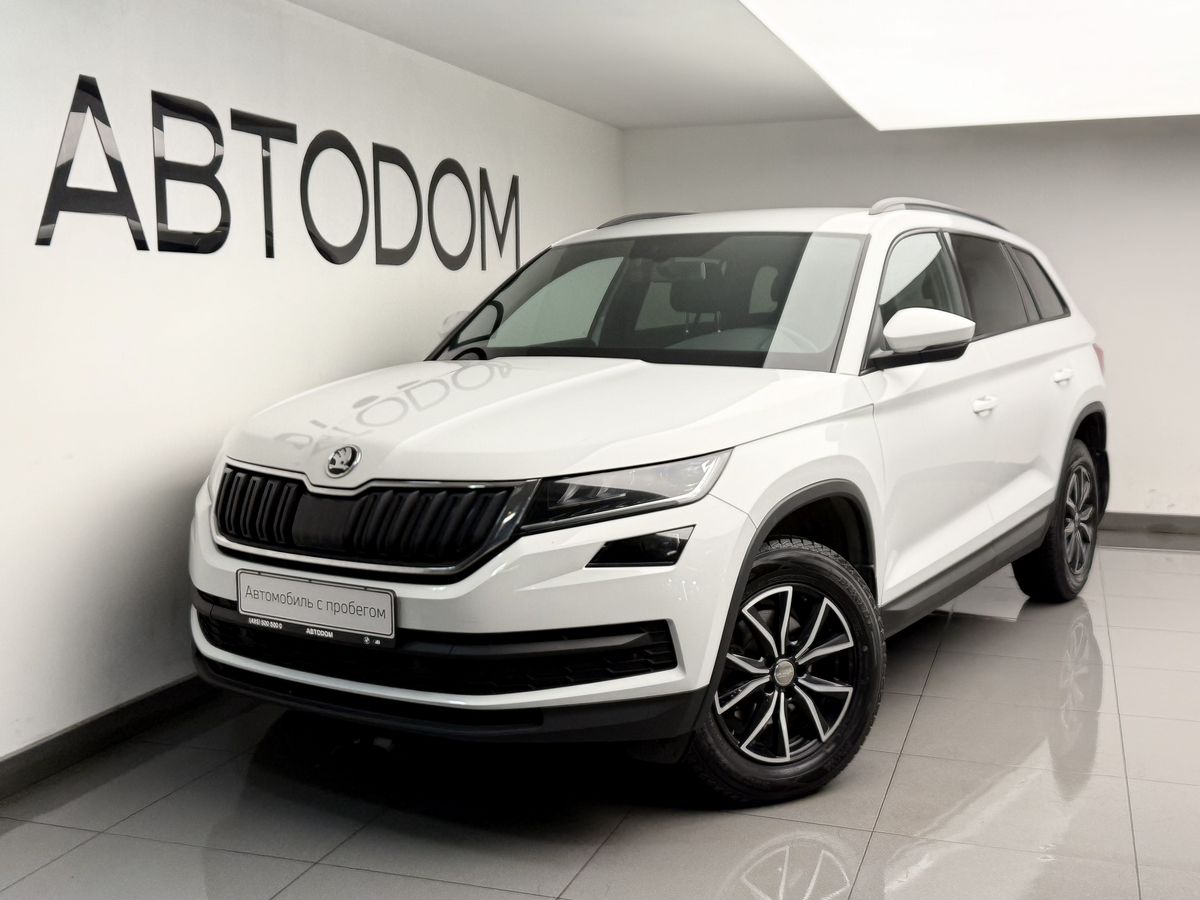 Автомобиль Skoda Kodiaq I поколение 1.4 AMT (150 л.с.) Base Белый 2021 с пробегом 67 470 км