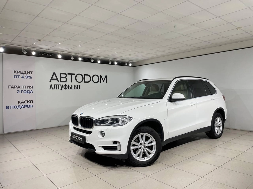 Автомобиль BMW X5 III поколение (F15) 3.0d AT 4WD (218 л.с.) Business Белый 2014 с пробегом 203 261 км