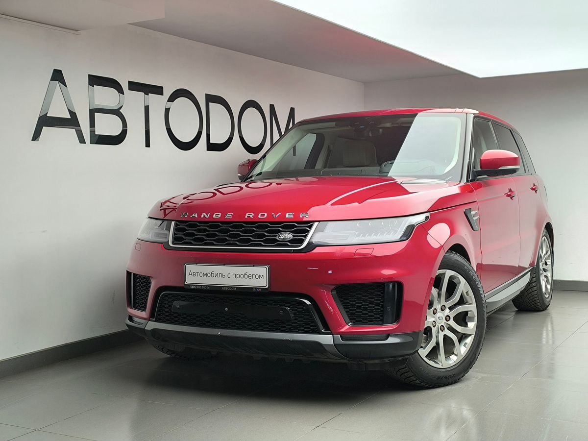 Автомобиль Land Rover Range Rover Sport II [рестайлинг] 3.0d AT 4WD (249 л.с.) HSE Красный 2018 с пробегом 213 132 км