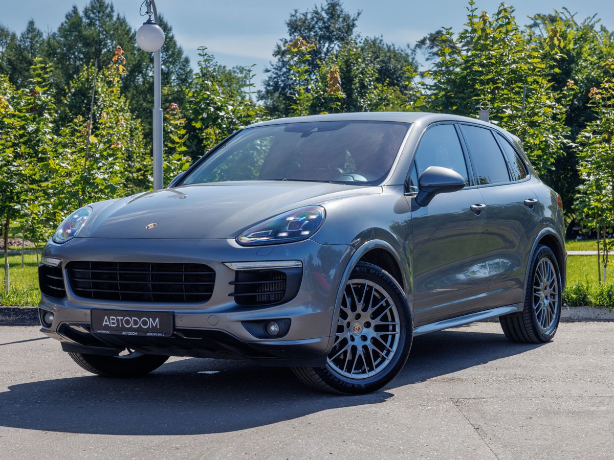 Porsche Cayenne II (958) [рестайлинг] 3.0d AT 4WD (245 л.с.) Base Серый 2015 с пробегом 163 285 км