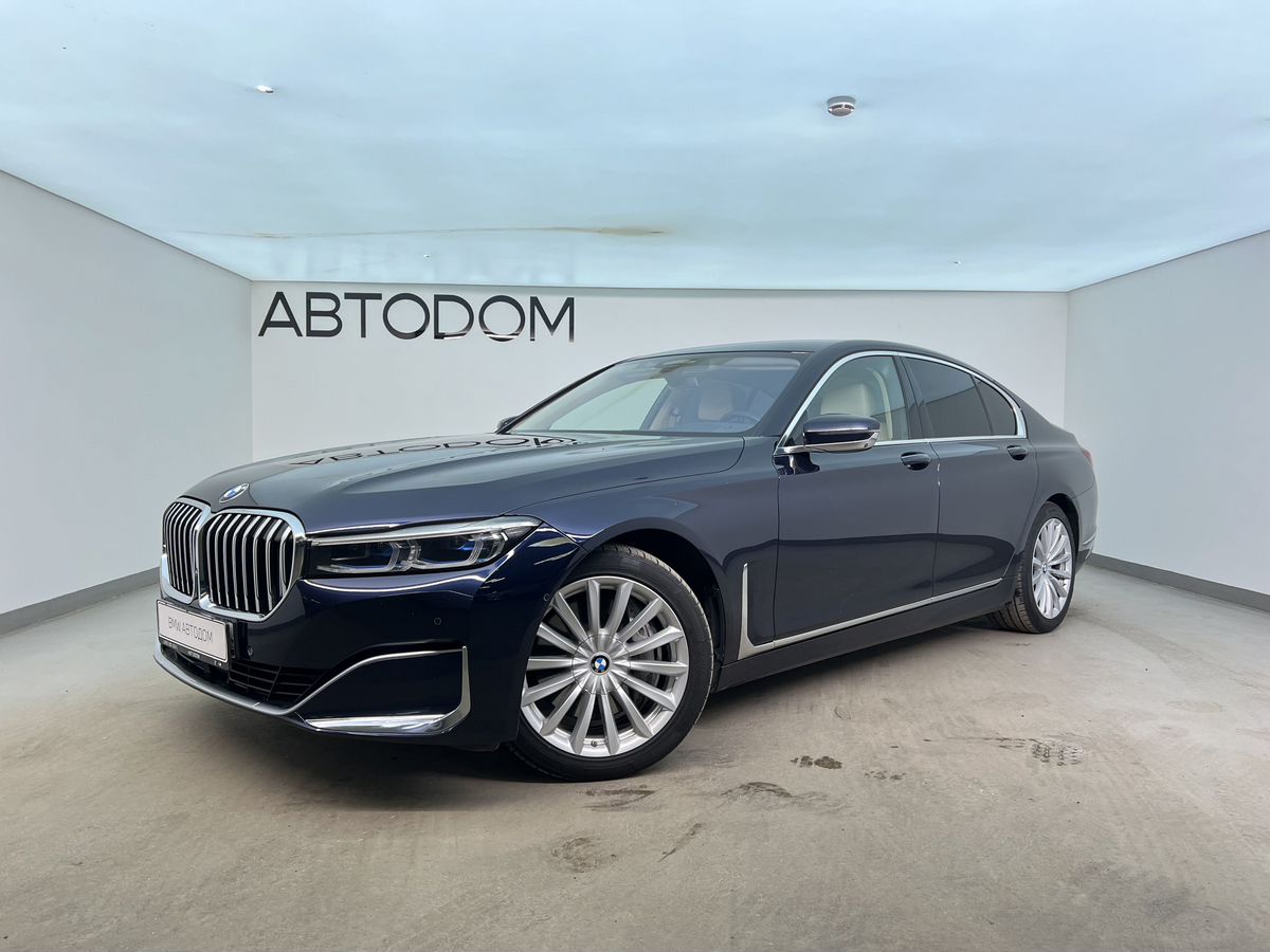 BMW 7 серии VI (G11/G12) [рестайлинг] 740 3.0d AT 4WD (320 л.с.) Base Синий 2019 с пробегом 69 616 км