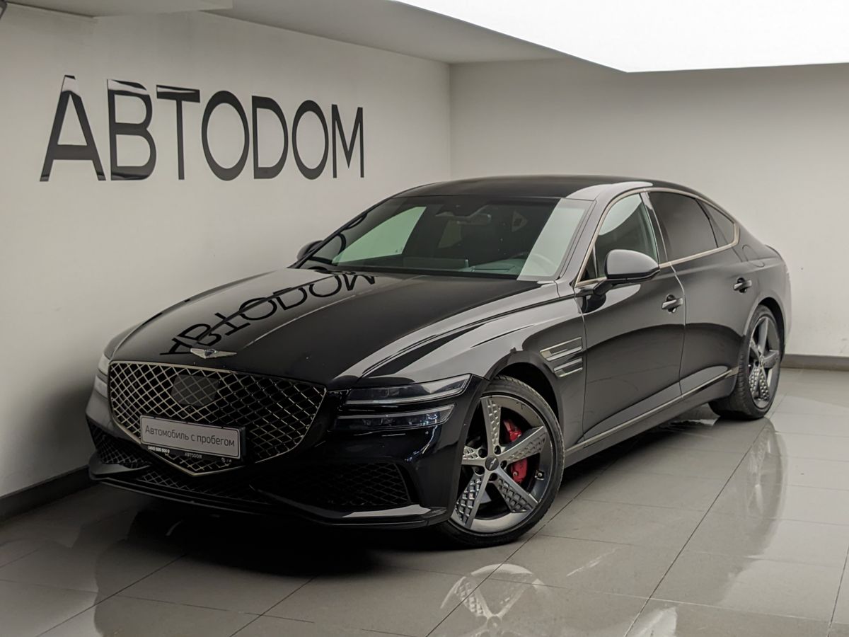 Genesis G80 II поколение 3.5 AT 4WD (379 л.с.) Elite Чёрный 2023 с пробегом 132 657 км
