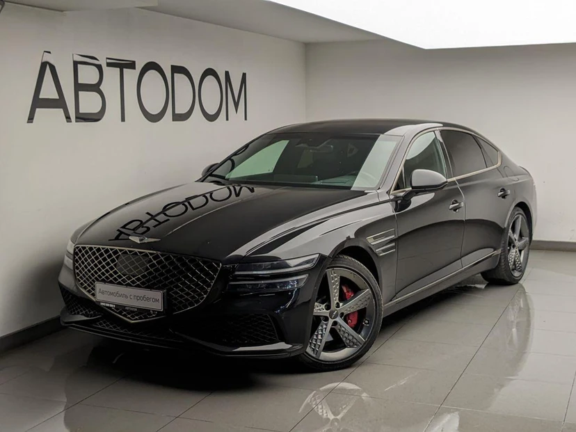 Genesis G80 II поколение 3.5 AT 4WD (379 л.с.) Elite Чёрный 2023 с пробегом 132 657 км