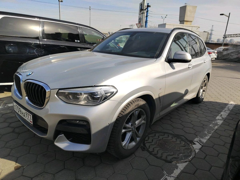 Автомобиль BMW X3 III поколение (G01) 2.0d AT 4WD (190 л.с.) M Sport Серебристый 2021 с пробегом 105 844 км