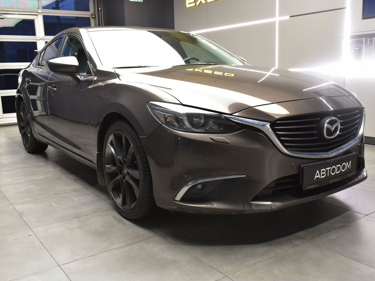 Автомобиль Mazda 6 III (GJ) [рестайлинг] 2.0 AT (150 л.с.) Supreme Plus Коричневый 2016 с пробегом 86 935 км