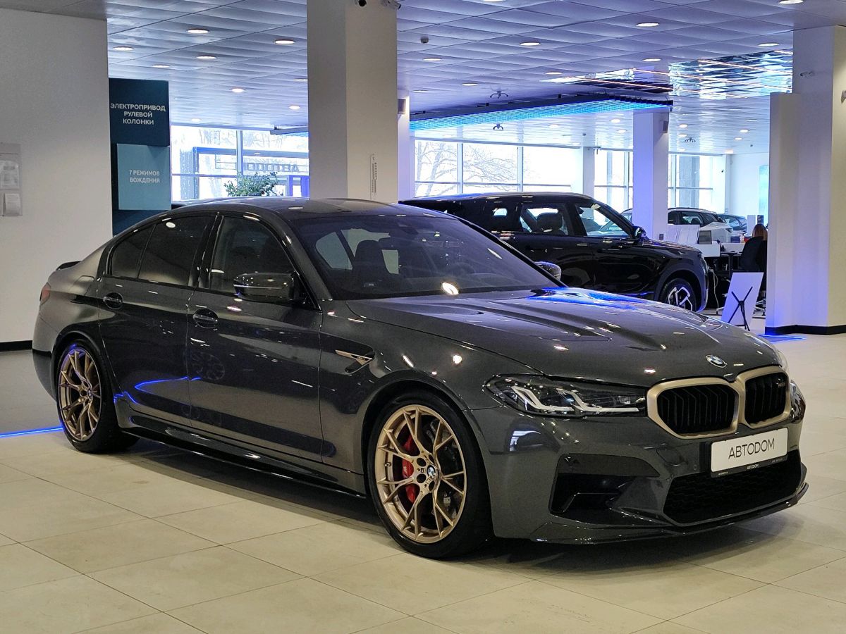 Автомобиль BMW M5 VI (F90) [рестайлинг] CS 4.4 AT 4WD (635 л.с.) CS Серый 2021 с пробегом 43 839 км