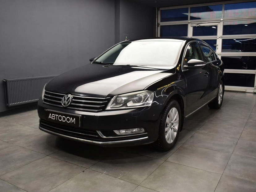 Автомобиль Volkswagen Passat VII поколение (B7) 1.8 AMT (152 л.с.) Style Чёрный 2012 с пробегом 143 000 км