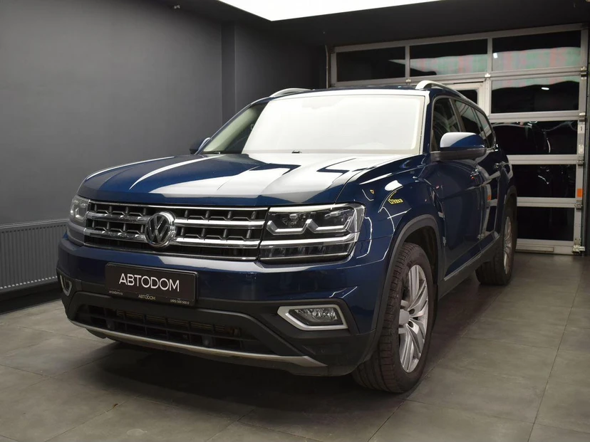 Volkswagen Teramont I поколение 2.0T AT 4WD (220 л.с.) Respect Синий 2019 с пробегом 53 696 км