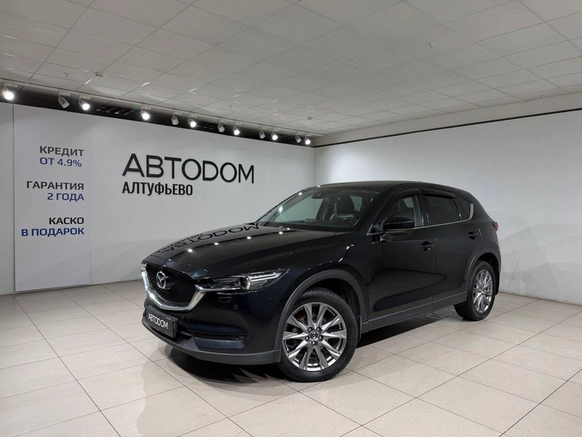 Автомобиль Mazda CX-5 II поколение 2.0 AT 4WD (150 л.с.) Supreme (2017-2020) Чёрный 2019 с пробегом 220 226 км