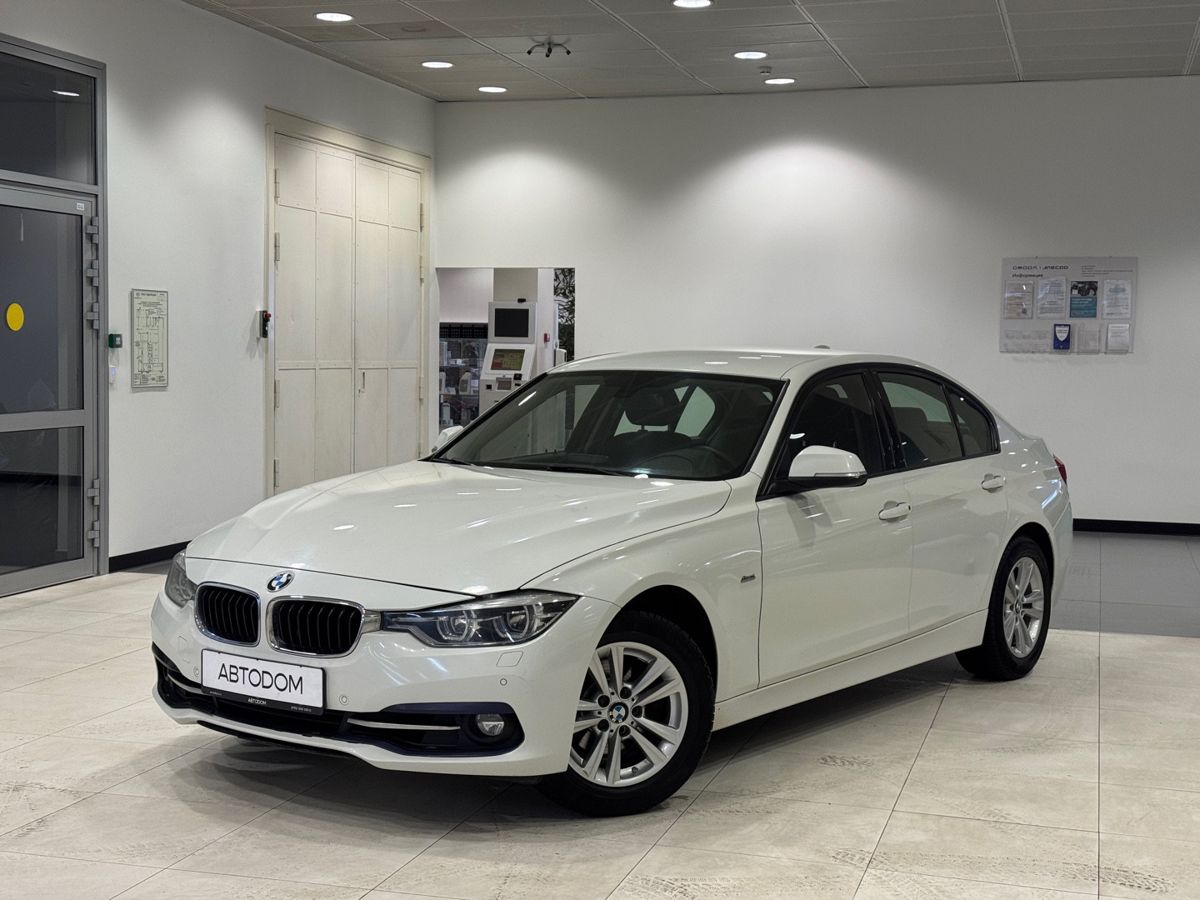 Автомобиль BMW 3 серии VI (F30/F31/F34) [рестайлинг] 320 2.0 AT (184 л.с.) Sport Line Белый 2015 с пробегом 140 051 км