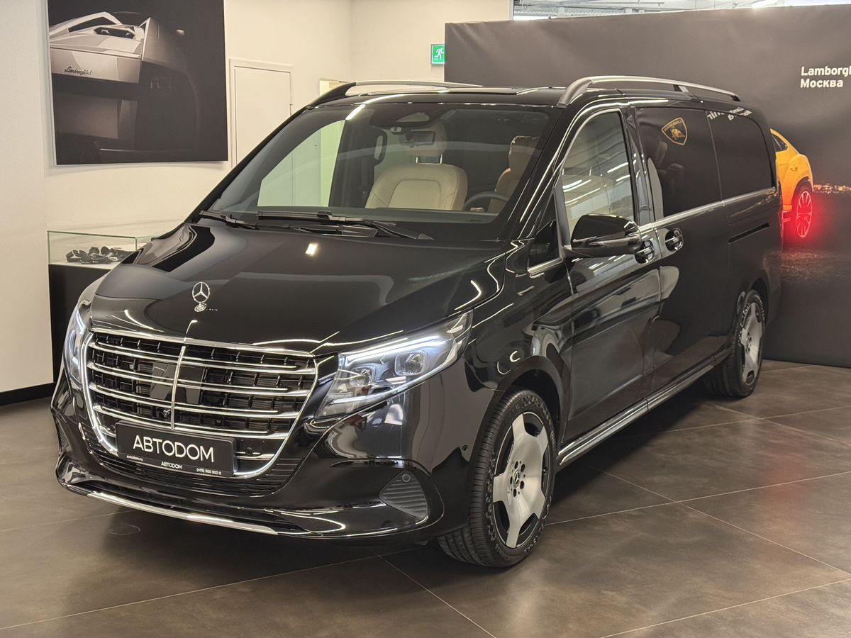 Автомобиль Mercedes-Benz V-Класс II (W447) [2-й рестайлинг] 2.0d AT 4Matic Extra Long (237 л.с.) Exclusive Чёрный 2025 с пробегом 30 км