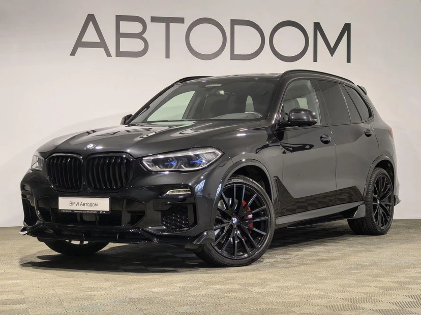 BMW X5 IV поколение (G05) 3.0 AT 4WD (340 л.с.) M Sport Pure Чёрный 2021 с пробегом 56 671 км