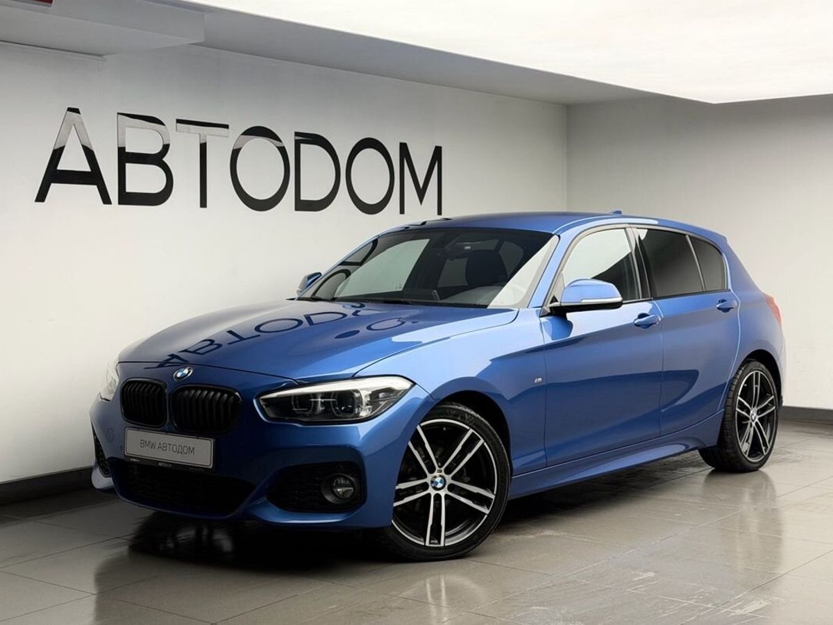 BMW 1 серии II (F20/F21) [2-й рестайлинг] 118 1.5 AT (136 л.с.) M Sport Синий 2019 с пробегом 64 990 км