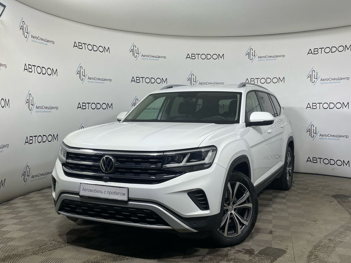 Автомобиль Volkswagen Teramont I [рестайлинг] 2.0 AT 4WD (220 л.с.) Status Белый 2021 с пробегом 136 837 км