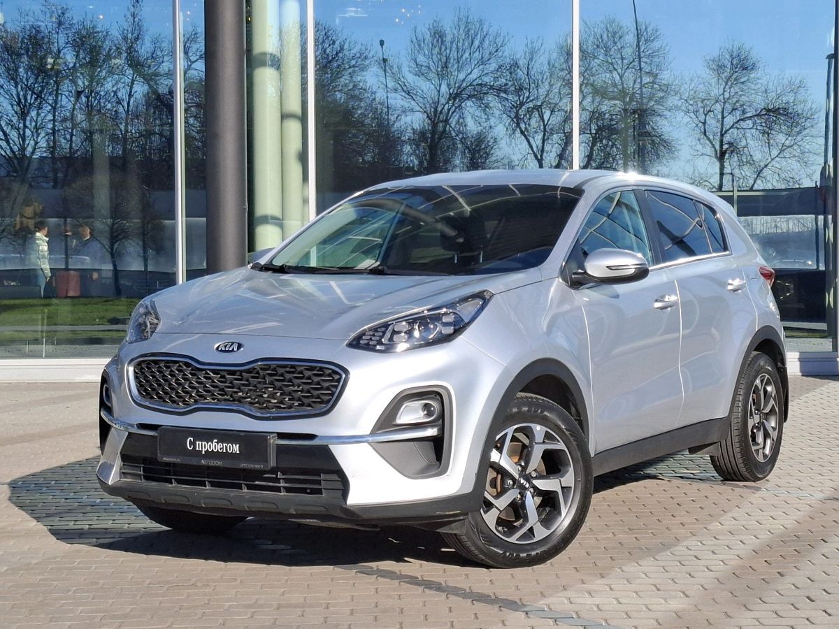 Автомобиль Kia Sportage IV [рестайлинг] 2.0 AT (150 л.с.) Edition Plus (2020) Серебристый 2020 с пробегом 134 837 км