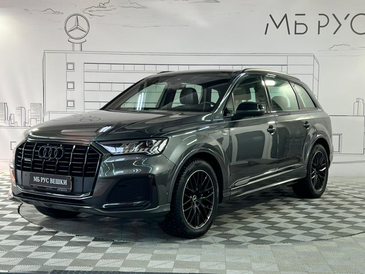 Автомобиль Audi Q7 II (4M) [рестайлинг] 3.0d AT 4WD (249 л.с.) Sport Серый 2020 с пробегом 55 185 км