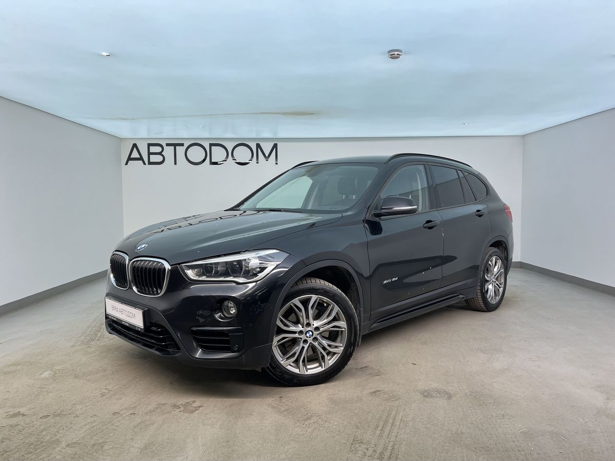 Автомобиль BMW X1 II поколение (F48) 2.0d AT 4WD (150 л.с.) Sport Line Чёрный 2016 с пробегом 288 380 км
