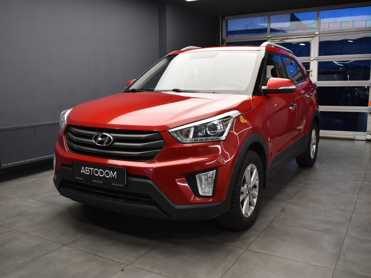 Автомобиль Hyundai Creta I поколение 2.0 AT (149 л.с.) Comfort Plus + Advanced Красный 2019 с пробегом 126 398 км