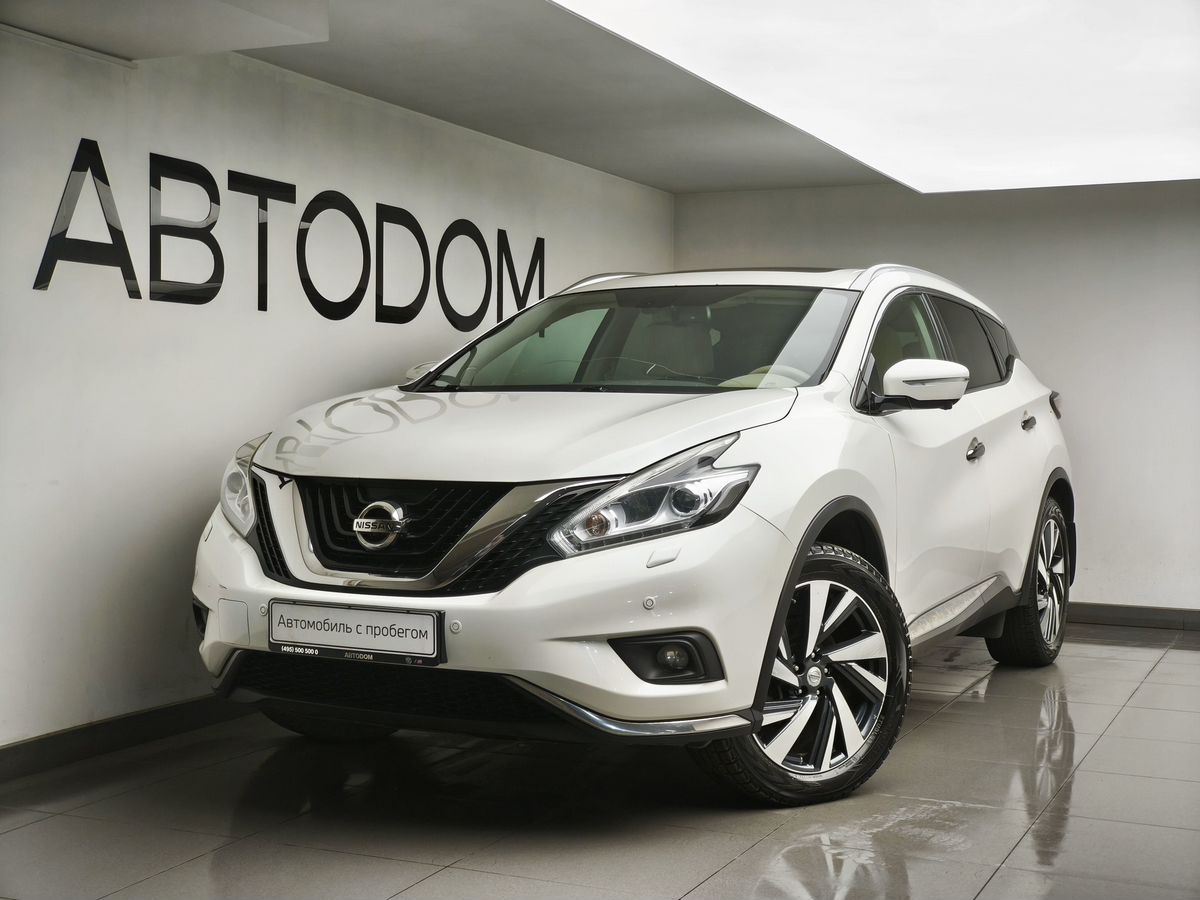 Автомобиль Nissan Murano III поколение (Z52) 3.5 CVT 4WD (249 л.с.) Top Белый 2019 с пробегом 83 782 км