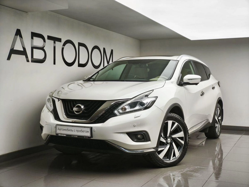 Автомобиль Nissan Murano III поколение (Z52) 3.5 CVT 4WD (249 л.с.) Top Белый 2019 с пробегом 83 782 км