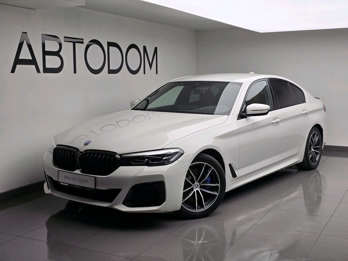 Автомобиль BMW 5 серии VII (G30/G31) [рестайлинг] 530 2.0 AT 4WD (249 л.с.) M Sport Plus Белый 2023 с пробегом 52 473 км