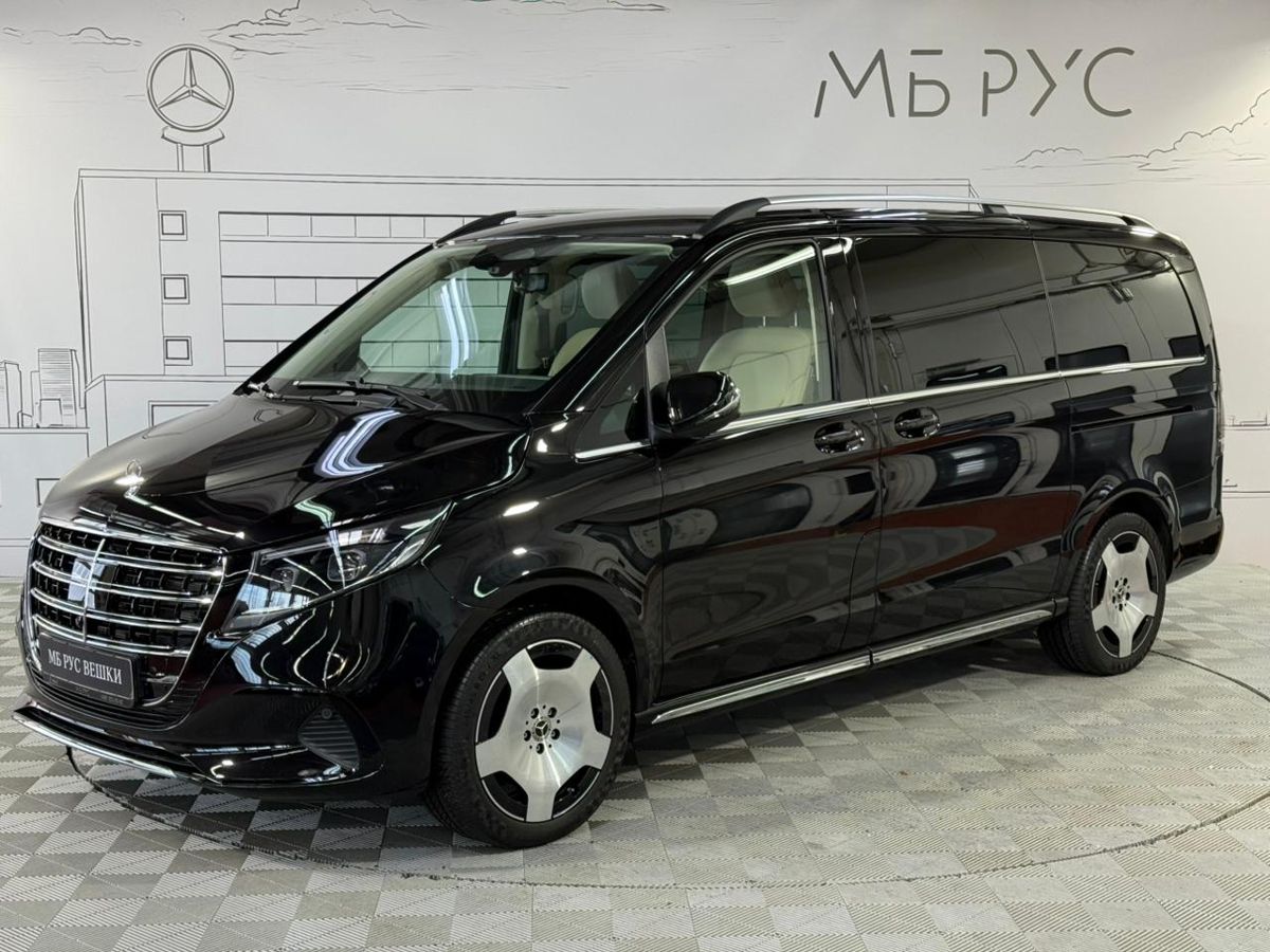 Автомобиль Mercedes-Benz V-Класс II (W447) [2-й рестайлинг] 2.0d AT 4Matic Long (237 л.с.) Exclusive Чёрный 2025 с пробегом 22 км