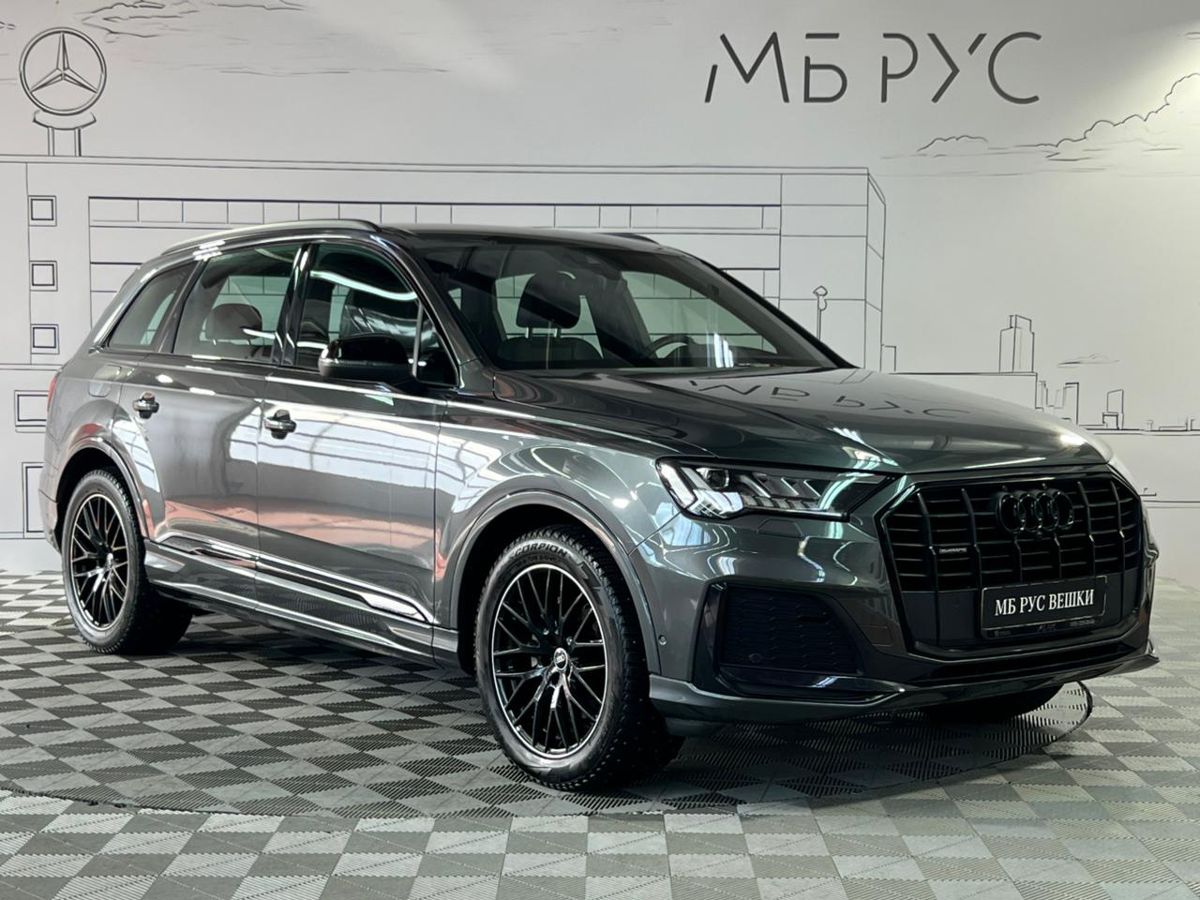 Автомобиль Audi Q7 II (4M) [рестайлинг] 3.0d AT 4WD (249 л.с.) Sport Серый 2020 с пробегом 55 185 км