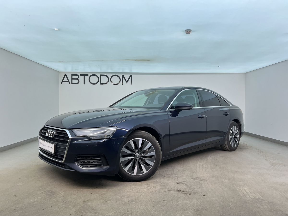 Audi A6 V поколение (C8) 2.0 AMT 4WD (245 л.с.) Design Синий 2019 с пробегом 95 510 км