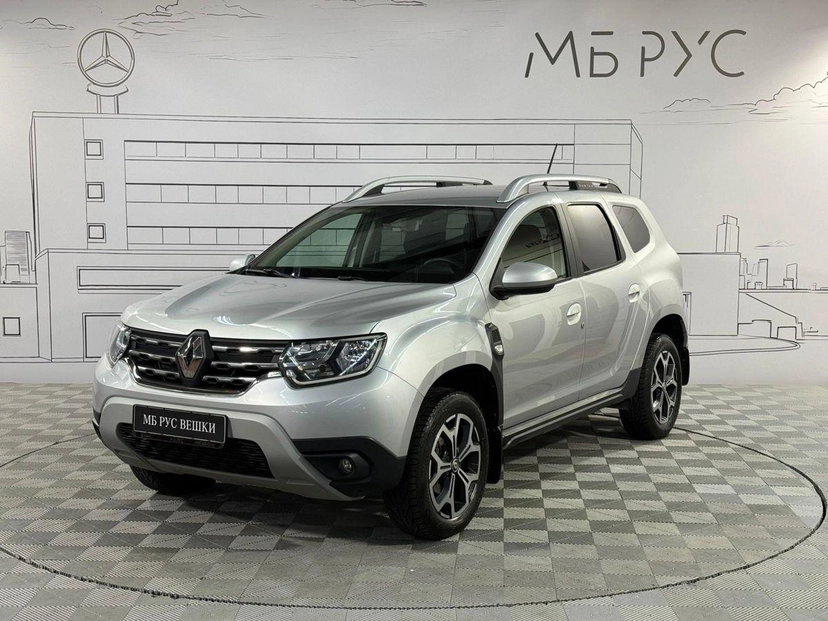 Автомобиль Renault Duster II поколение 1.3 CVT 4WD (150 л.с.) Style Серебристый 2021 с пробегом 49 000 км