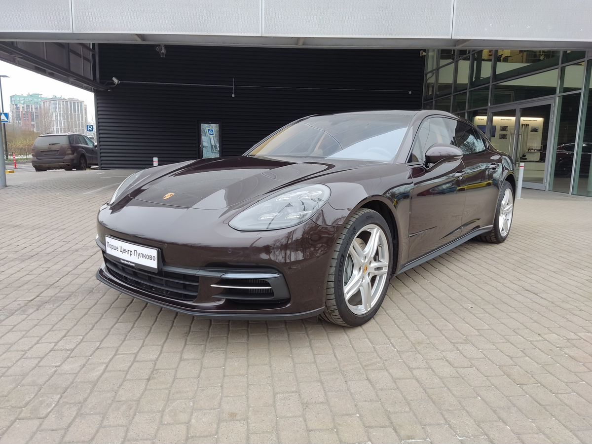 Автомобиль Porsche Panamera II поколение 4S Executive 2.9 AMT 4WD (440 л.с.) Base Коричневый 2017 с пробегом 34000 км