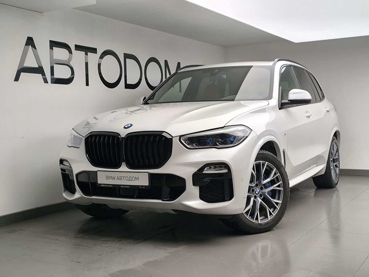 Автомобиль BMW X5 IV поколение (G05) 3.0d AT 4WD (249 л.с.) M Sport Plus Белый 2020 с пробегом 49 858 км