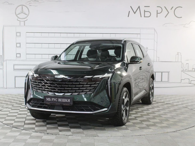 Geely Atlas II поколение 2.0 AT 4WD (200 л.с.) Флагман Зелёный 2024 с пробегом 7 000 км