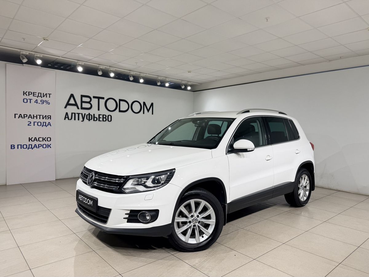 Volkswagen Tiguan I [рестайлинг] 2.0 AT 4WD (170 л.с.) Avenue Белый 2013 с пробегом 123 076 км