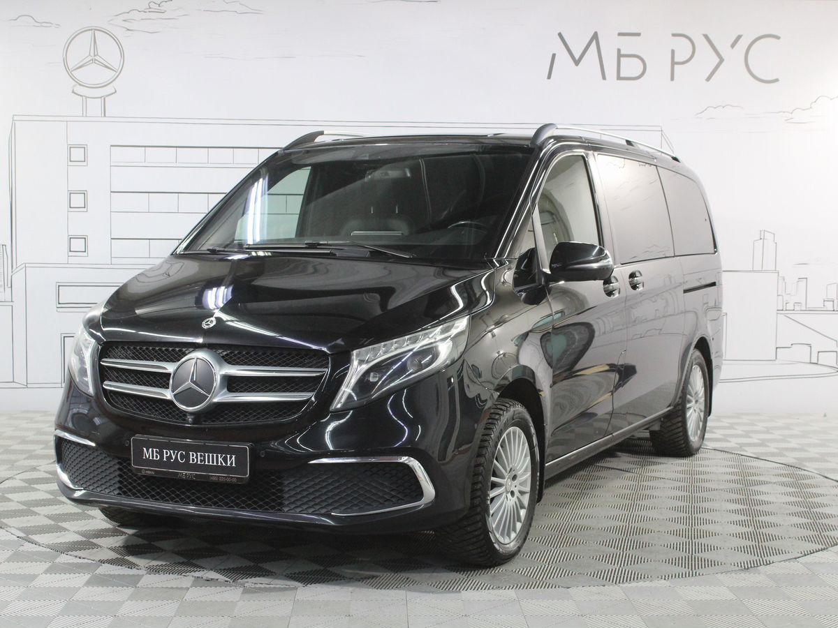Автомобиль Mercedes-Benz V-Класс II (W447) [рестайлинг] 2.0d AT 4Matic Long (190 л.с.) Avantgarde Чёрный 2020 с пробегом 175 607 км