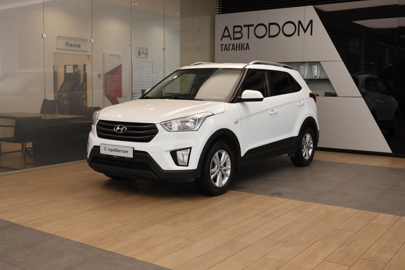 Автомобиль Hyundai Creta I поколение 1.6 MT (123 л.с.) Comfort Plus Белый 2017 с пробегом 115 816 км
