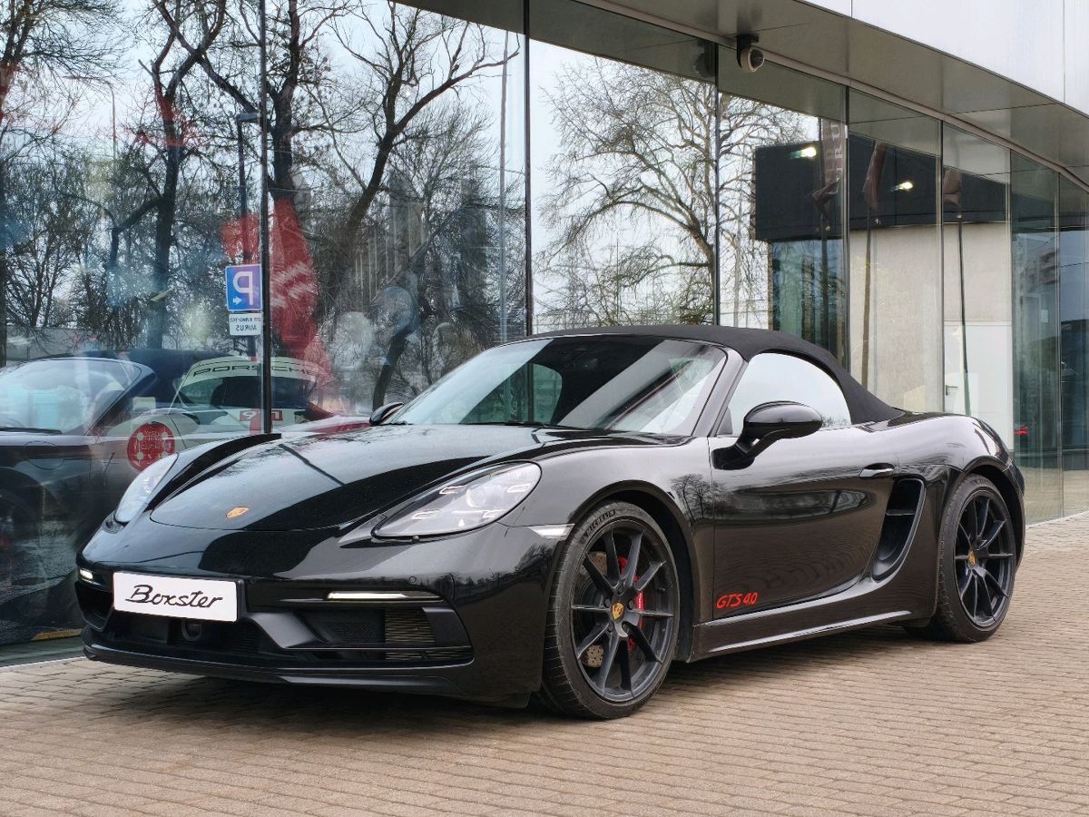 Автомобиль Porsche Boxster IV поколение (982) GTS 4.0 4.0 AMT (400 л.с.) GTS Чёрный 2021 с пробегом 10 307 км