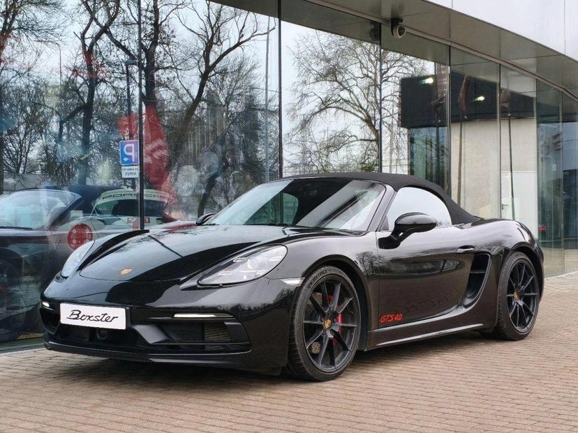 Автомобиль Porsche Boxster IV поколение (982) GTS 4.0 4.0 AMT (400 л.с.) GTS Чёрный 2021 с пробегом 10 307 км