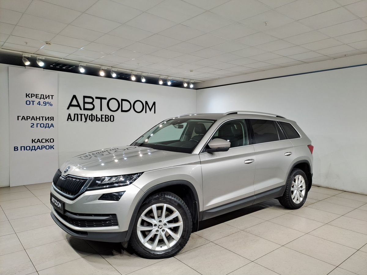 Skoda Kodiaq I поколение 2.0d AMT 4WD (150 л.с.) Style Бежевый 2018 с пробегом 186 235 км