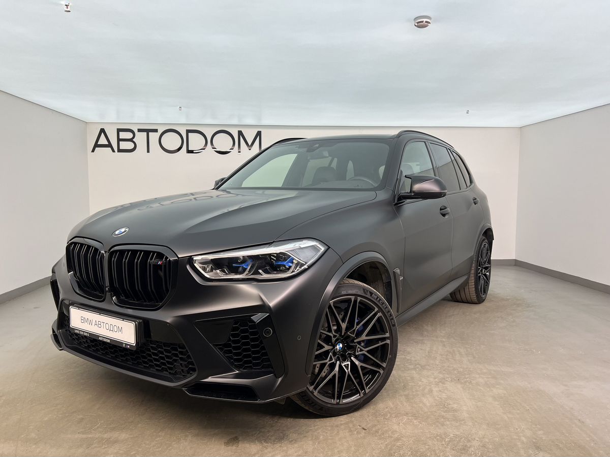 Автомобиль BMW X5 M III поколение (F95) 4.4 AT 4WD (600 л.с.) SE Чёрный 2021 с пробегом 32 500 км