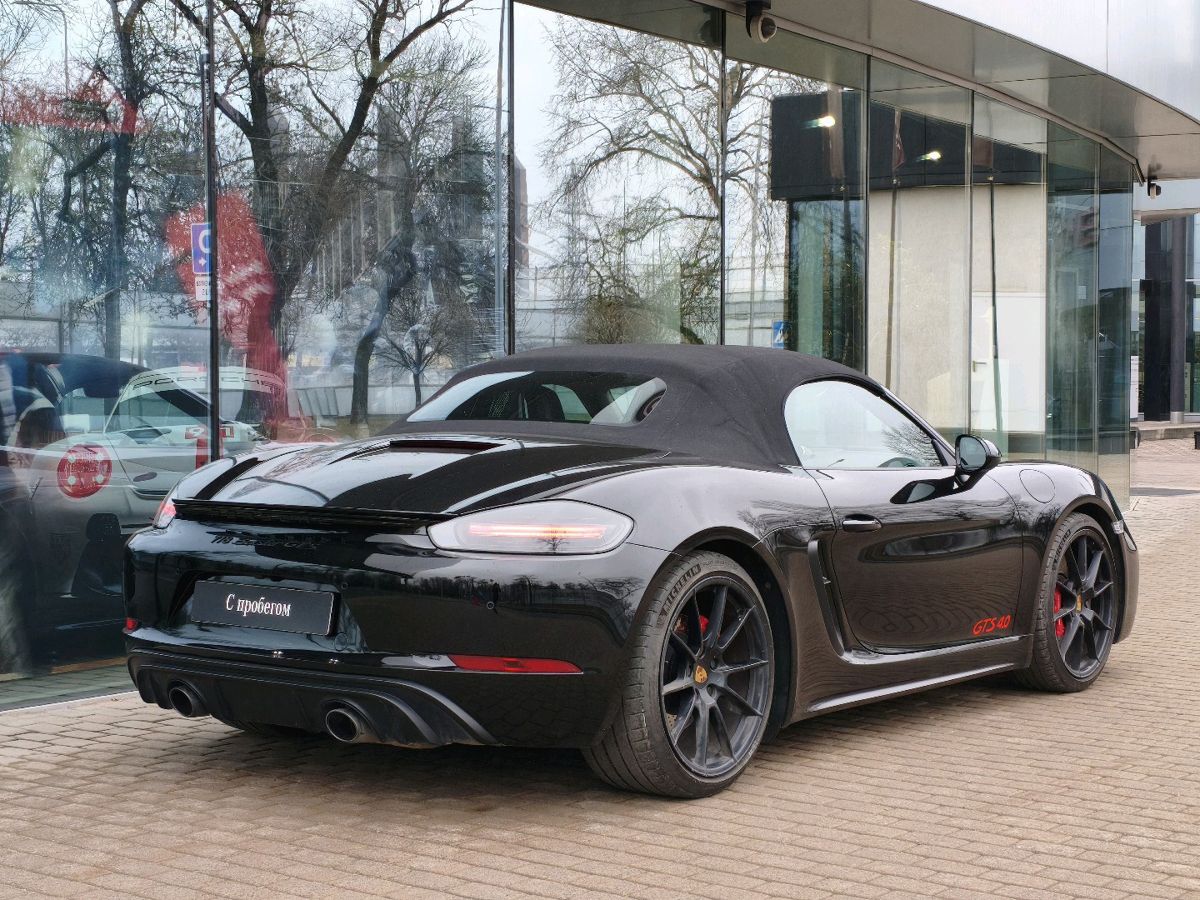 Автомобиль Porsche Boxster IV поколение (982) GTS 4.0 4.0 AMT (400 л.с.) GTS Чёрный 2021 с пробегом 10 307 км
