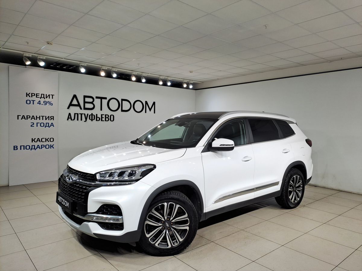 Автомобиль CHERY Tiggo 8 I поколение 1.5 AMT (147 л.с.) Prestige Белый 2021 с пробегом 142 255 км