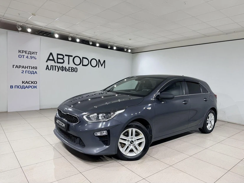 Автомобиль Kia Ceed III поколение 1.6 AT (128 л.с.) Prestige 2018 Серый 2018 с пробегом 214 007 км