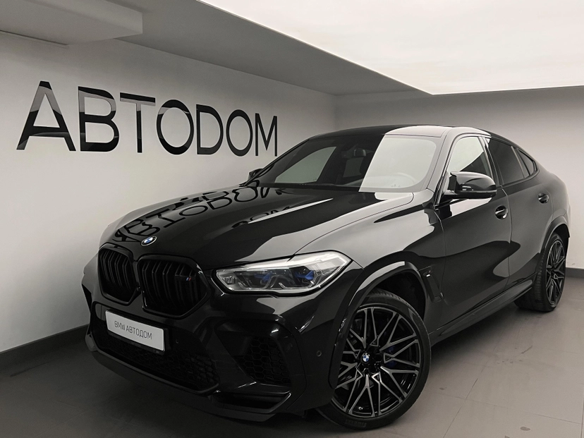 Автомобиль BMW X6 M III поколение (F96) 4.4 AT 4WD (625 л.с.) Competition Чёрный 2020 с пробегом 84 016 км