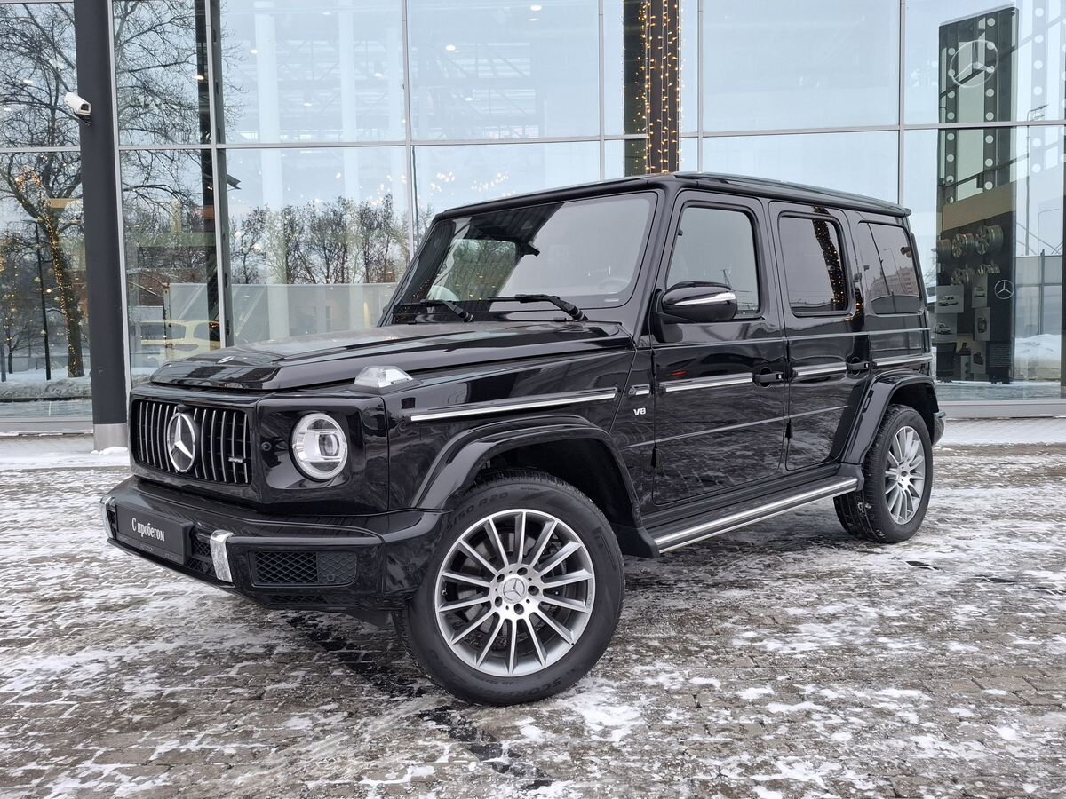 Автомобиль Mercedes-Benz G-Класс III поколение (W463) 500 4.0 AT 4Matic (422 л.с.) Base Чёрный 2021 с пробегом 55 814 км