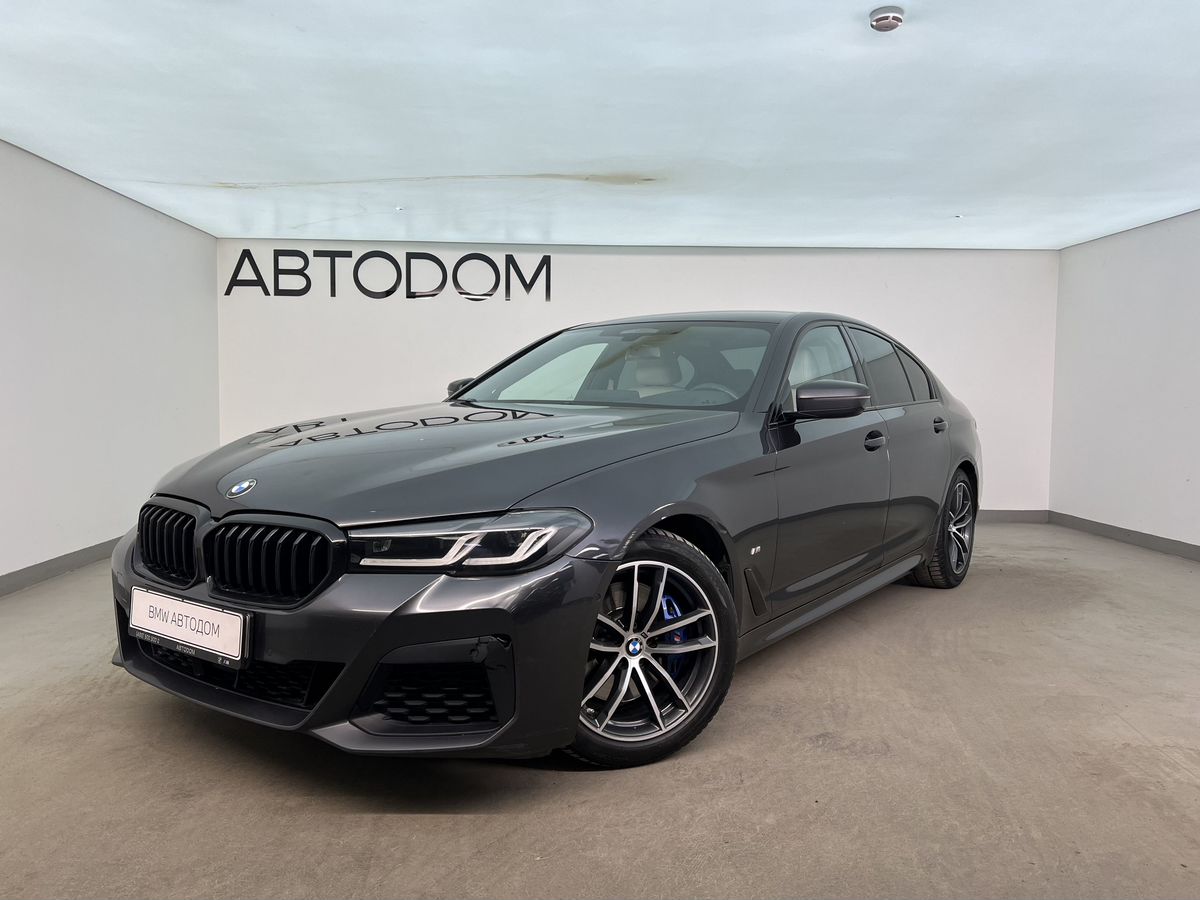 BMW 5 серии VII (G30/G31) [рестайлинг] 530 2.0 AT 4WD (249 л.с.) M Sport Plus Серый 2021 с пробегом 126 524 км