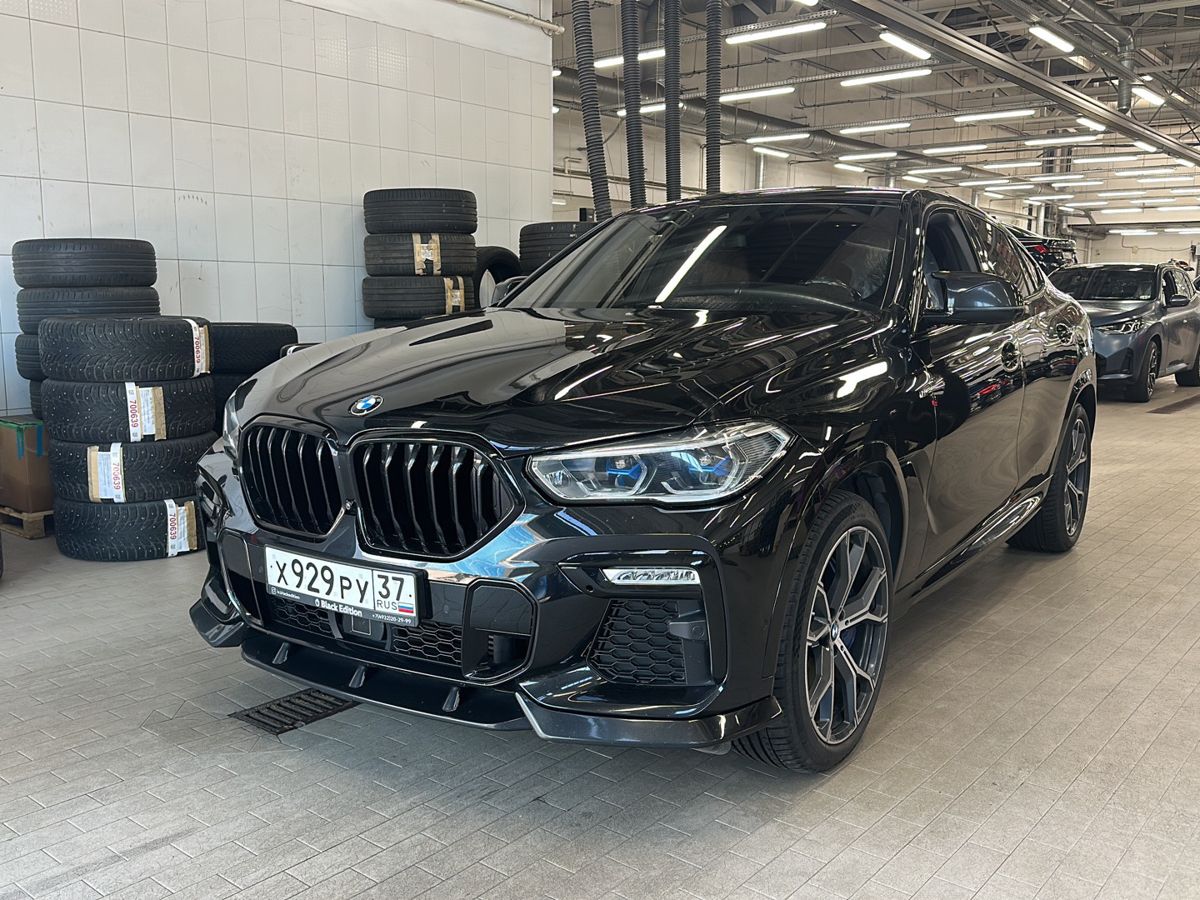 BMW X6 III поколение (G06) 3.0d AT 4WD (340 л.с.) M Sport Pro Чёрный 2020 с пробегом 59 281 км