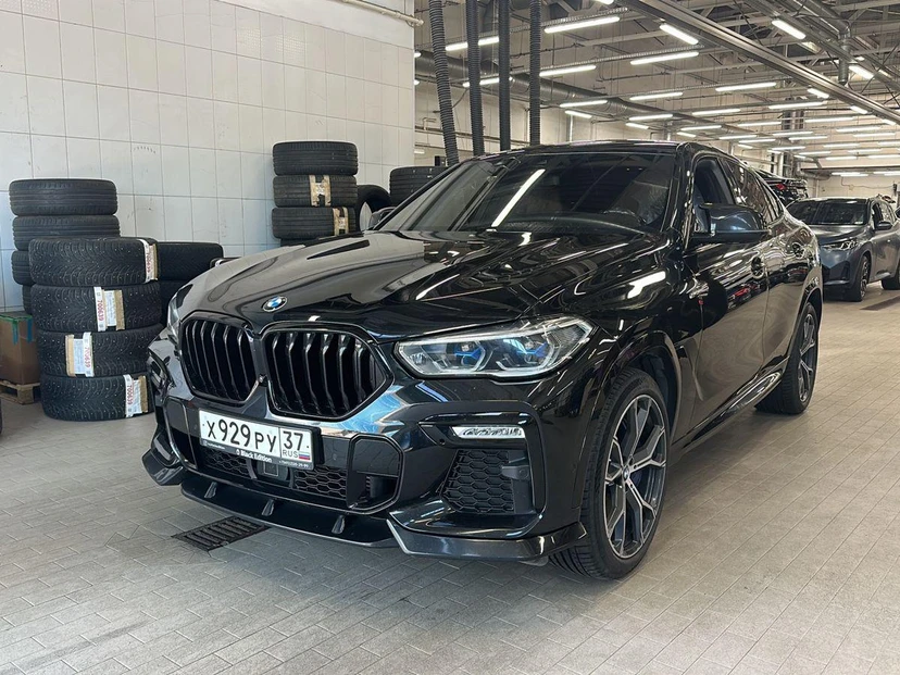 BMW X6 III поколение (G06) 3.0d AT 4WD (340 л.с.) M Sport Pro Чёрный 2020 с пробегом 59 281 км